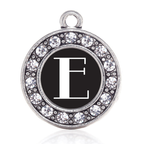 My Vintage Initials - Letter E Circle Charm