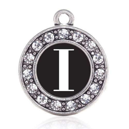 My Vintage Initials - Letter I Circle Charm