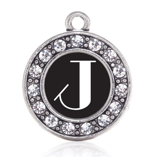 My Vintage Initials - Letter J Circle Charm