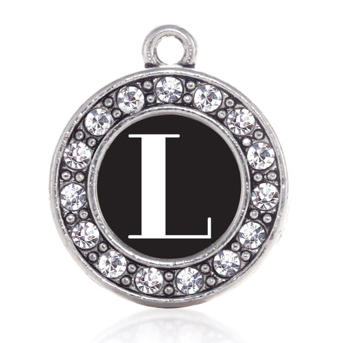 My Vintage Initials - Letter L Circle Charm