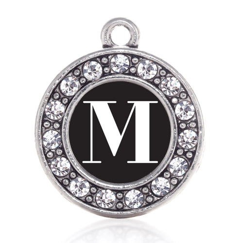 My Vintage Initials - Letter M Circle Charm