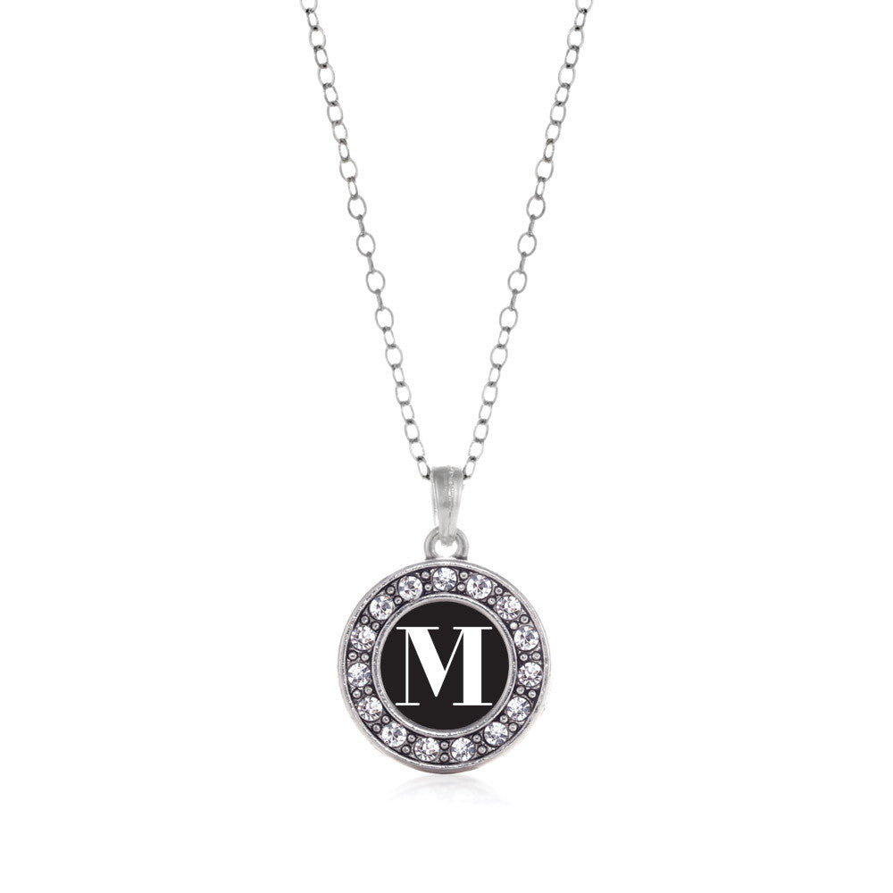 My Vintage Initials - Letter M Circle Charm