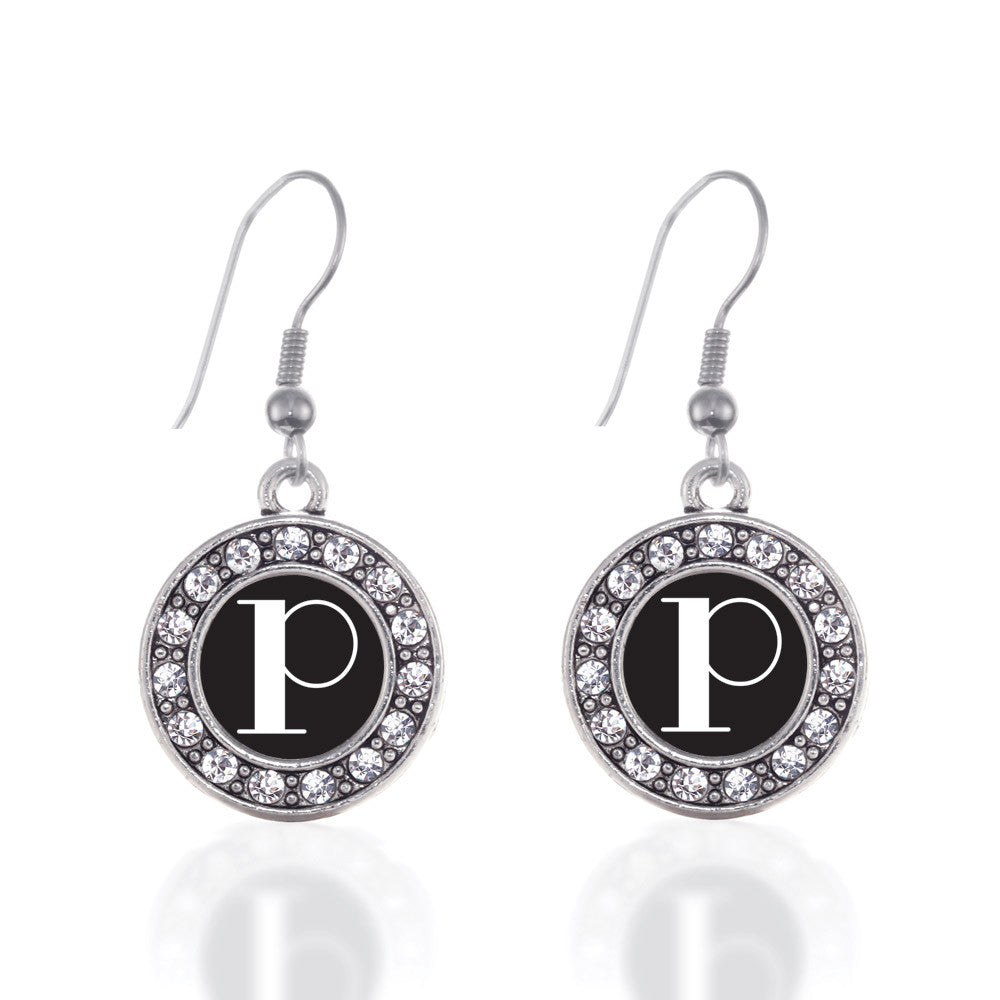 My Vintage Initials - Letter P Circle Charm