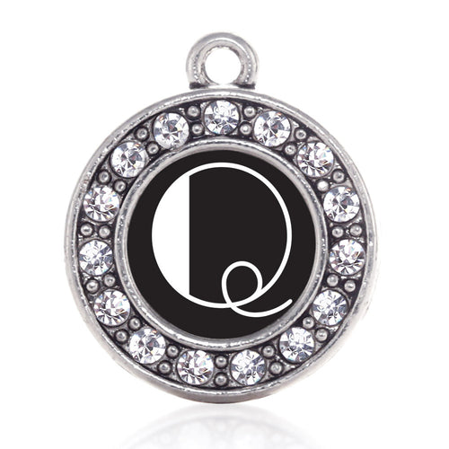 My Vintage Initials - Letter Q Circle Charm