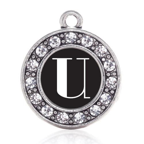 My Vintage Initials - Letter R Circle Charm