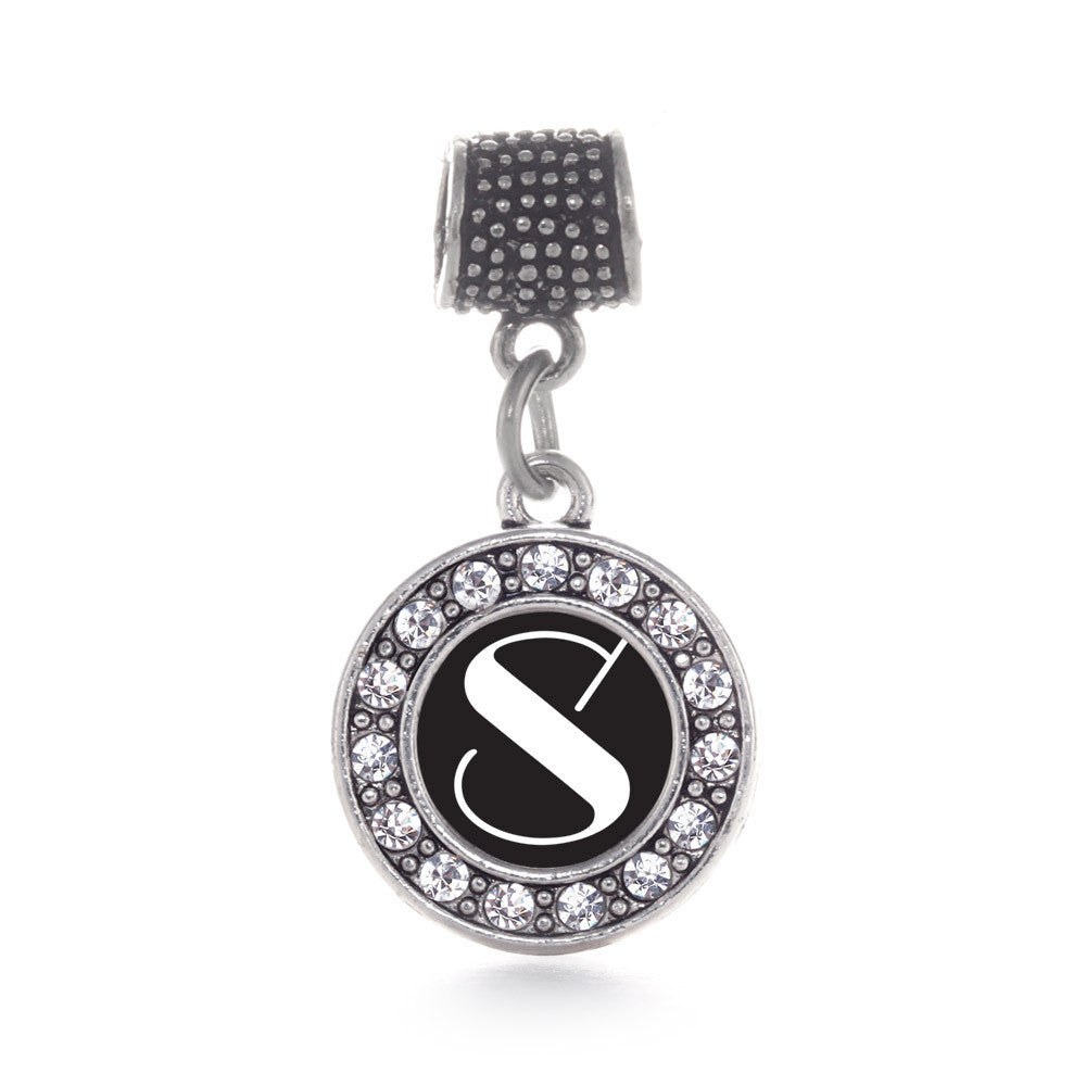 My Vintage Initials - Letter S Circle Charm