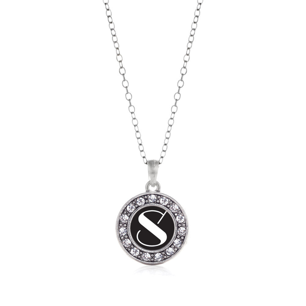 My Vintage Initials - Letter S Circle Charm