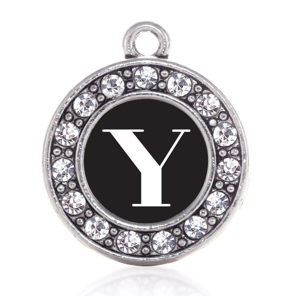 My Vintage Initials - Letter Y Circle Charm
