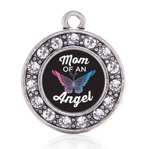 Mom Of An Angel Circle Charm