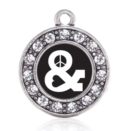 Simply Peace And Love Circle Charm