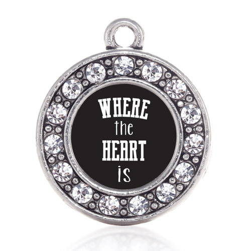 Where The Heart Is Circle Charm