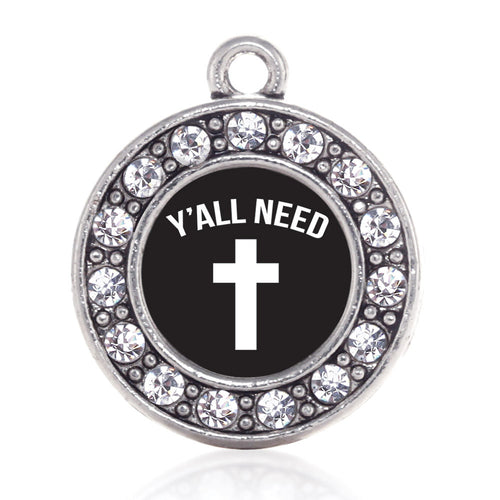 Yall Need Jesus Circle Charm