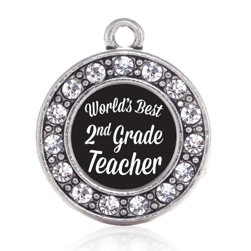 World's Best 2nd Grade Teacher Circle Charm