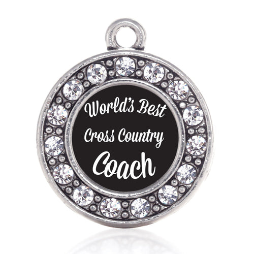 World's Best Cross Country Coach Circle Charm