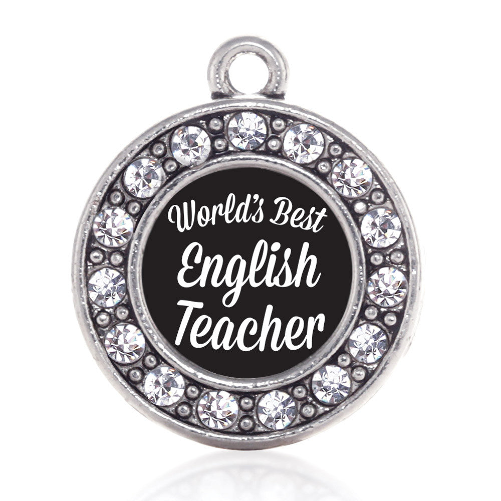 World's Best English Teacher Circle Charm