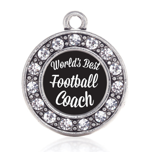World's Best Football Coach Circle Charm