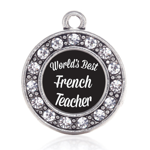 World's Best French Teacher Circle Charm
