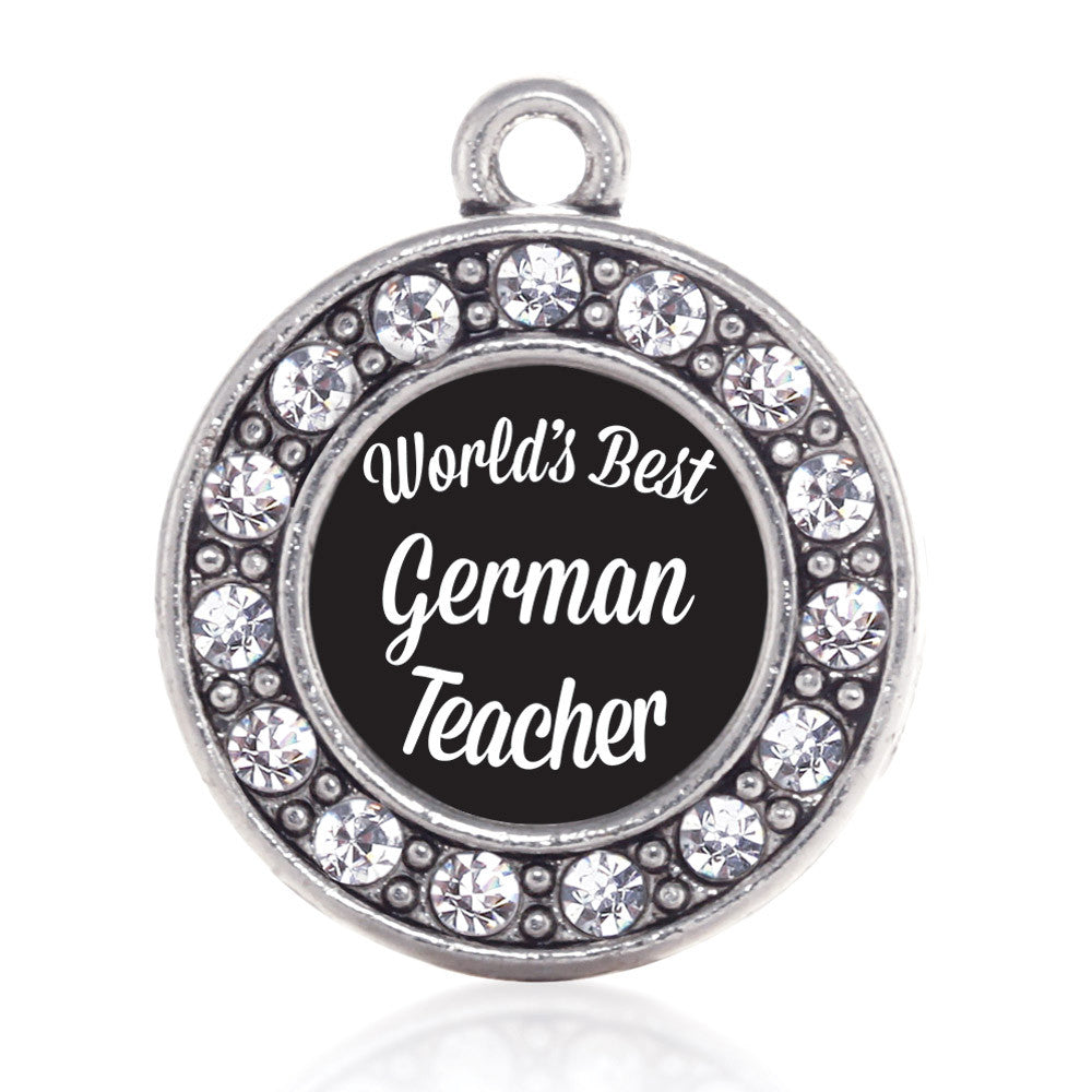 World's Best German Teacher Circle Charm