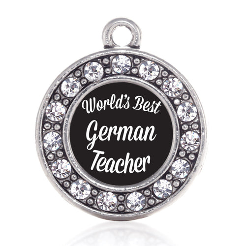 World's Best German Teacher Circle Charm
