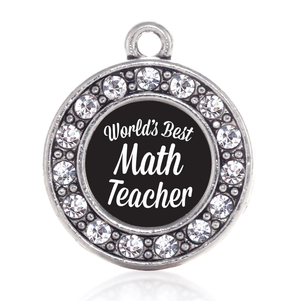 World's Best Math Teacher Circle Charm