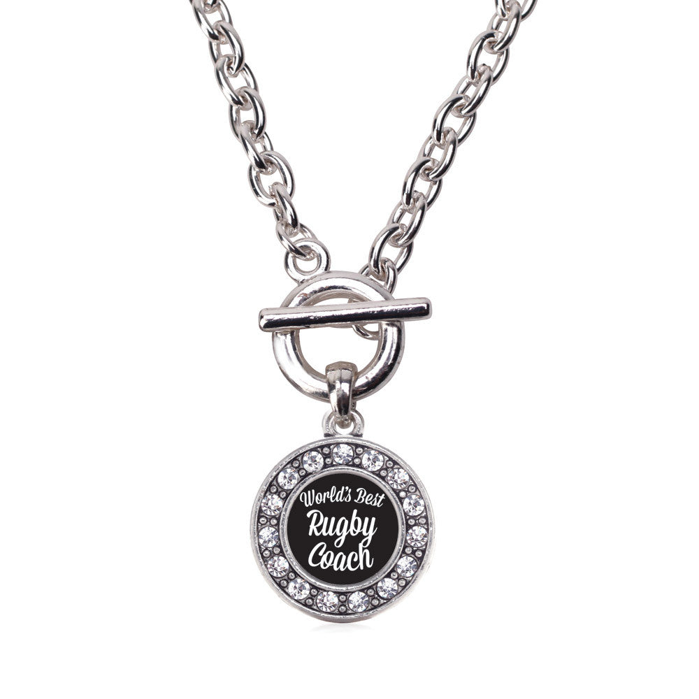 World's Best Rugby Coach Circle Charm