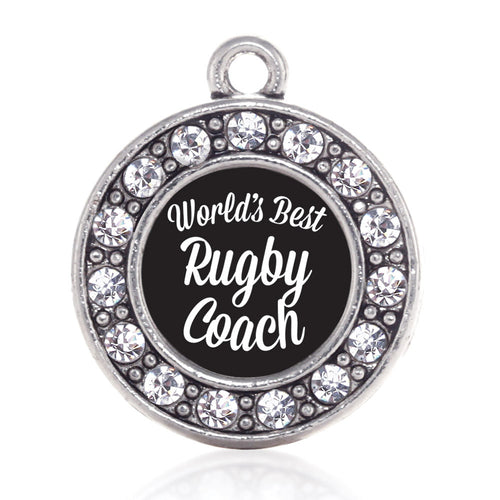 World's Best Rugby Coach Circle Charm