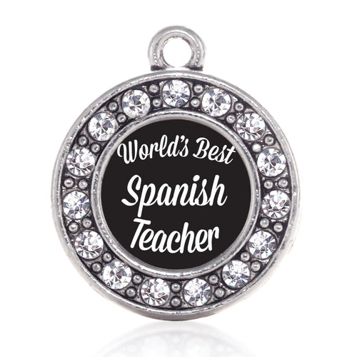 World's Best Spanish Teacher Circle Charm