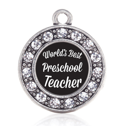 World's Best Preschool Teacher Circle Charm
