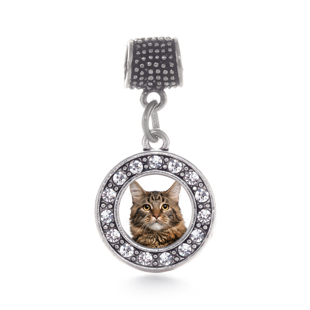 Maine Coon Cat Circle Charm