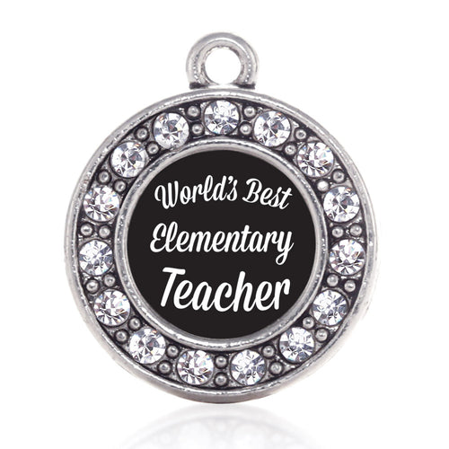 World's Best Elementary School Teacher Circle Charm