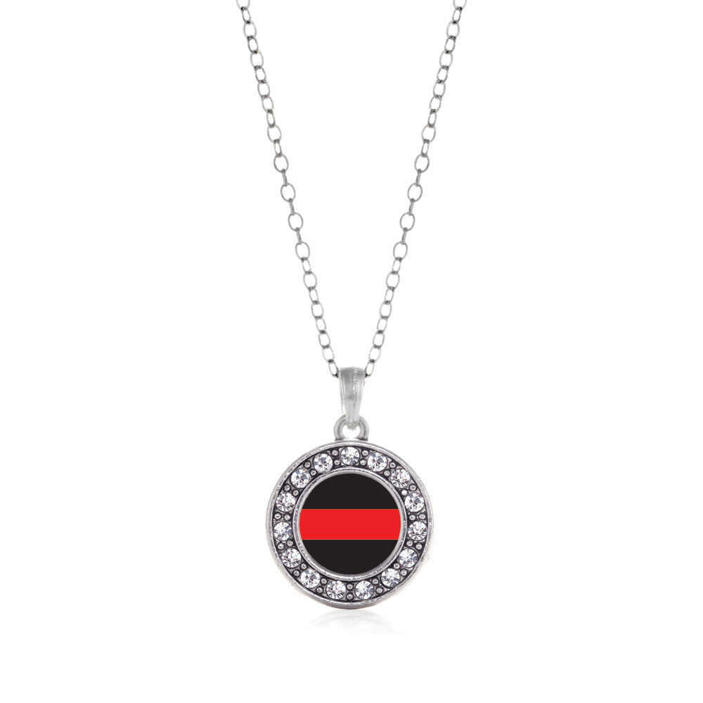 Thin Red Line Fire Department Support Circle Charm