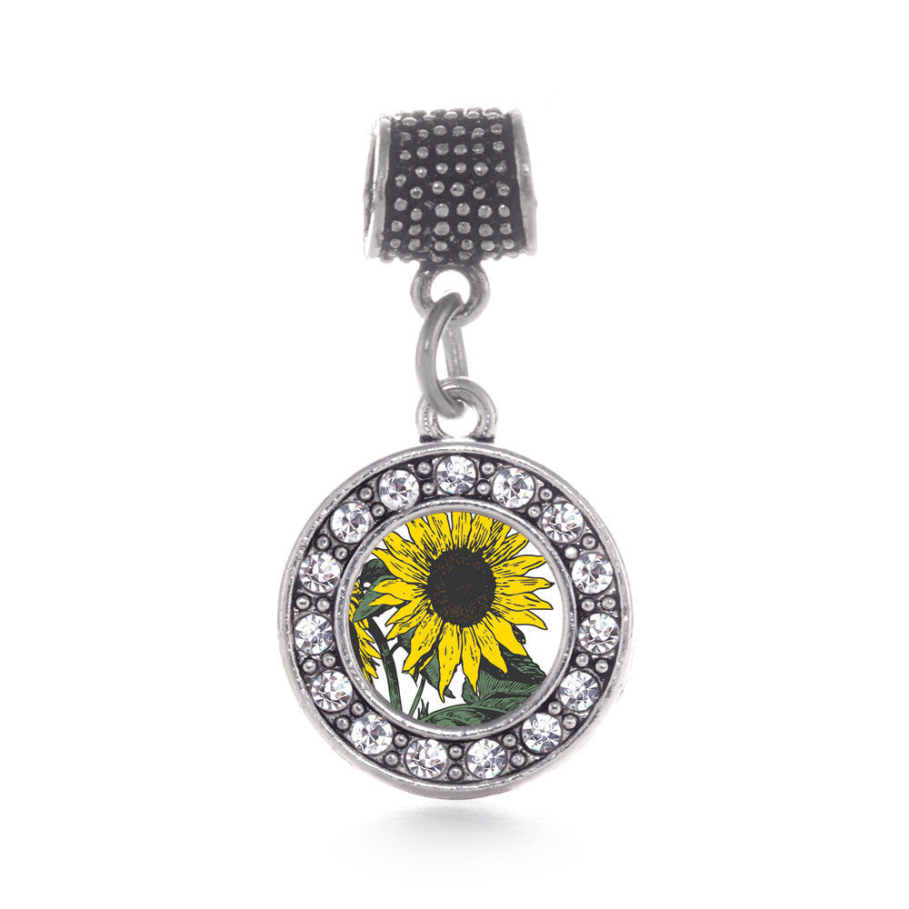 Sunflower Circle Charm