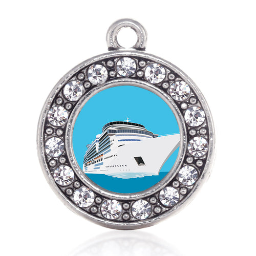 Bon Voyage Cruise Ship Circle Charm