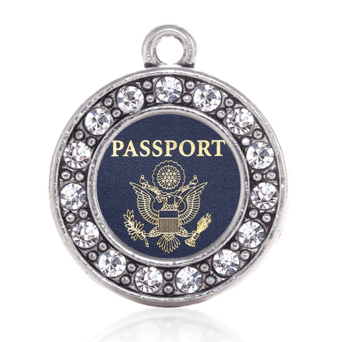 Passport Circle Charm