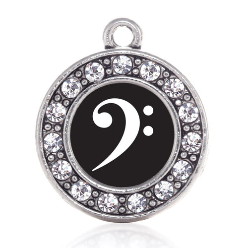 Bass Clef Circle Charm