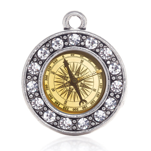Compass  Circle Charm