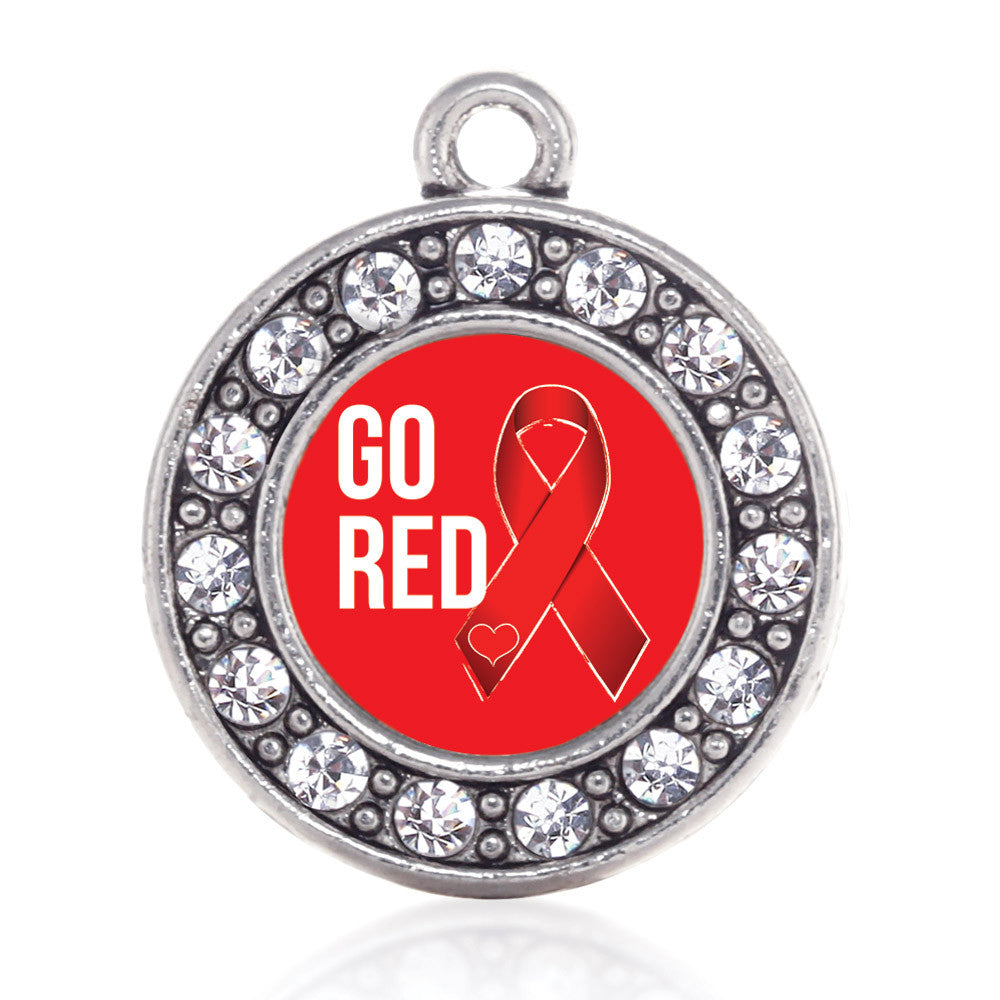 Go Red Heart Disease Awareness Circle Charm