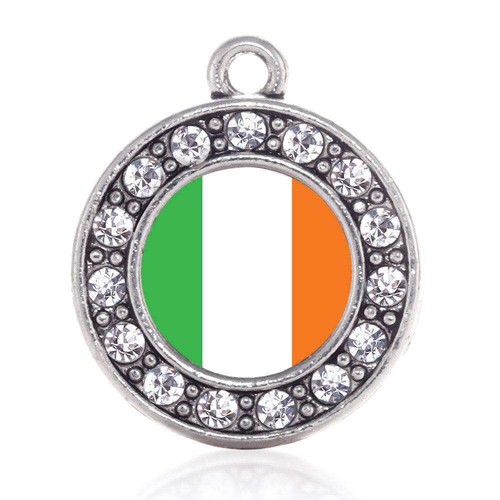 Ireland Flag Circle Charm
