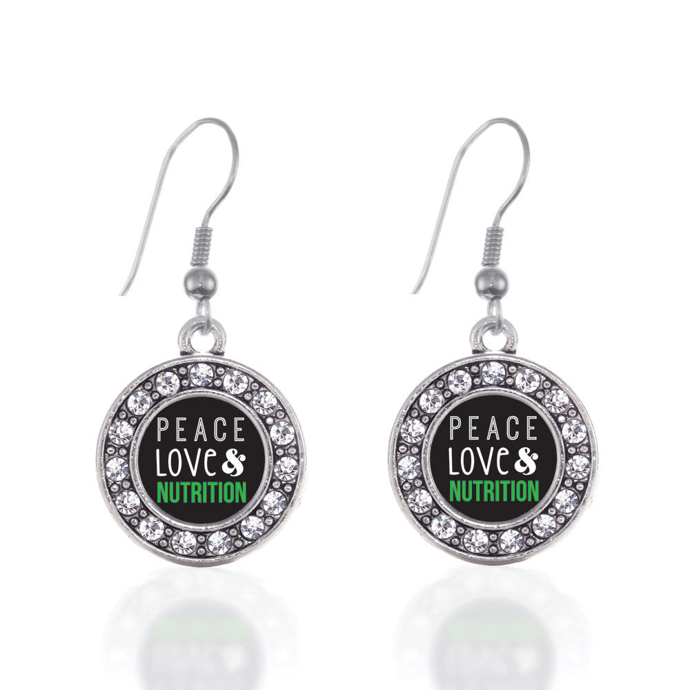 Peace, Love, and Nutrition Circle Charm