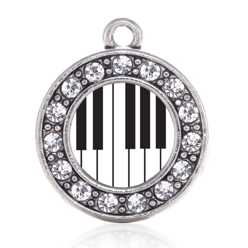 Piano Keys Circle Charm