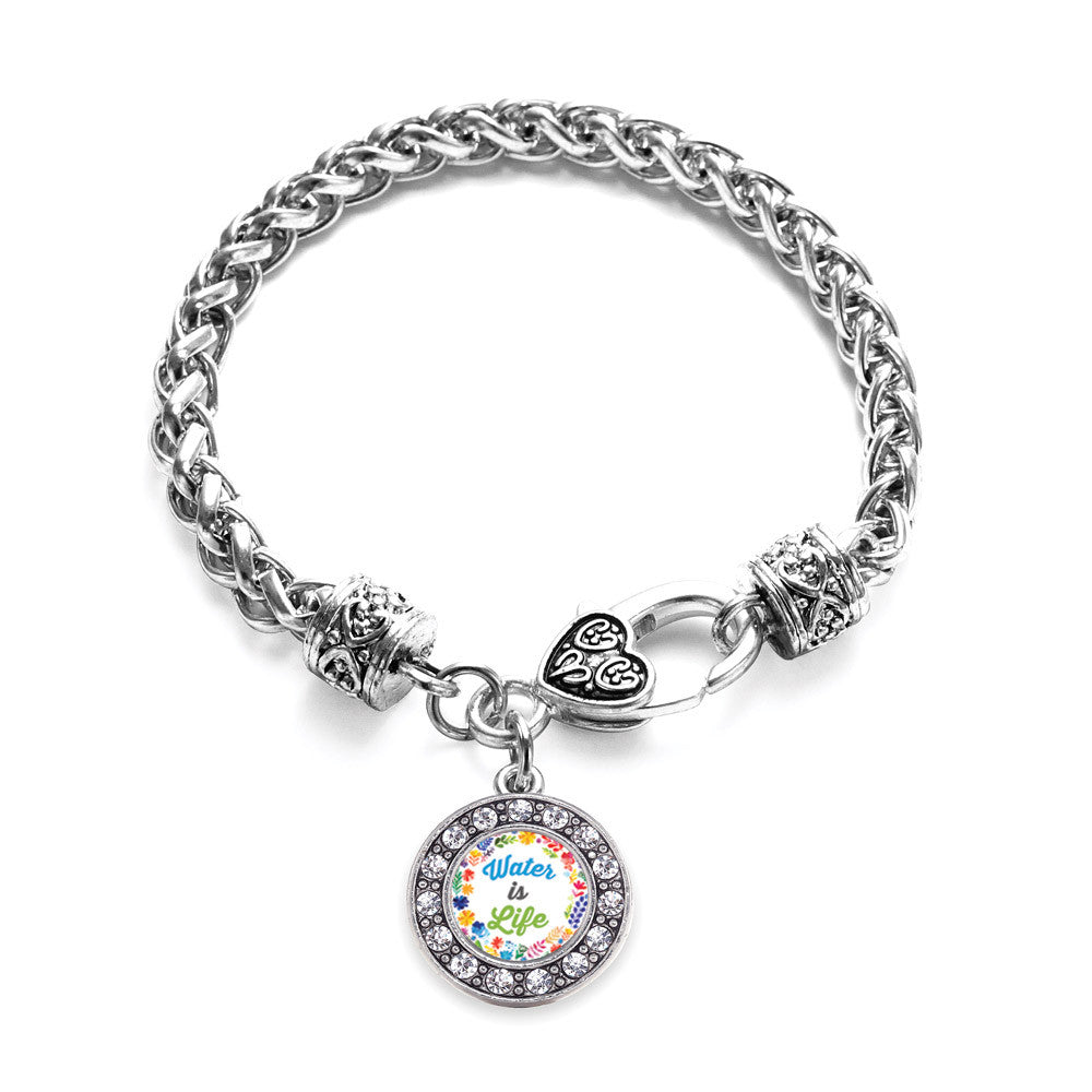 Water Is Life Circle Charm