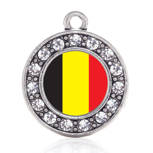Belgium Flag Circle Charm