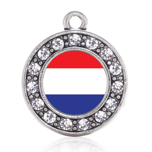 Netherlands Flag Circle Charm