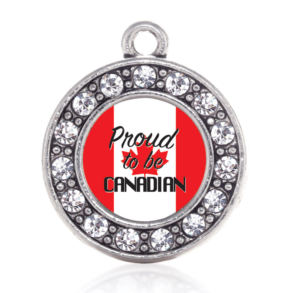 Proud to be Canadian  Circle Charm