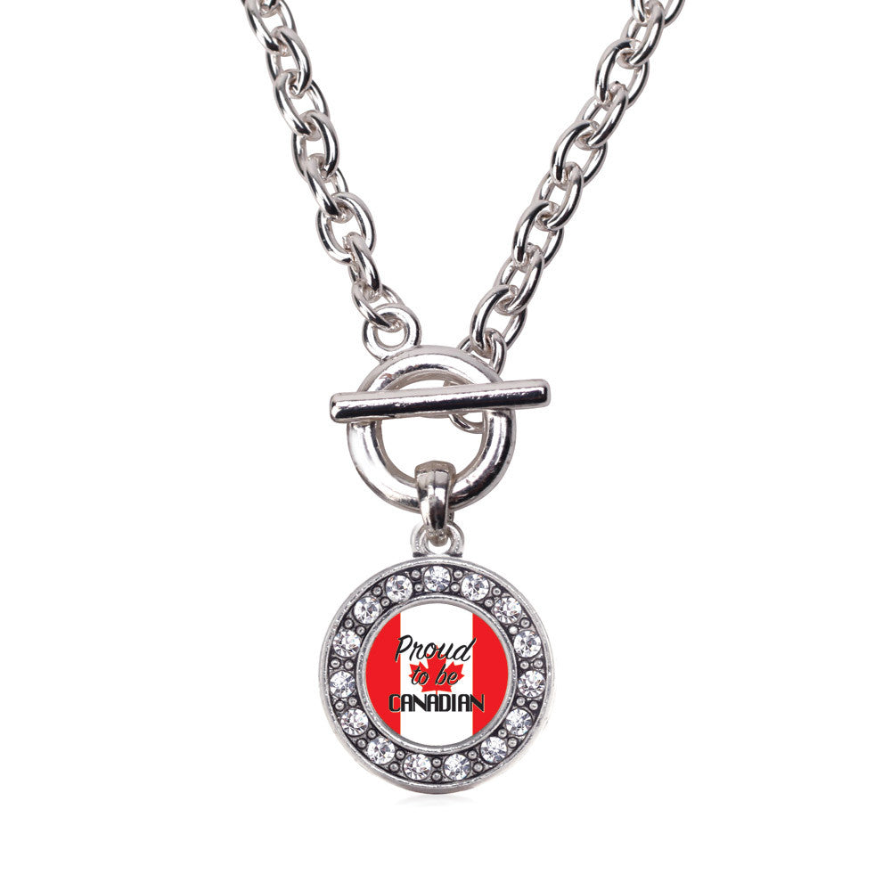 Proud to be Canadian  Circle Charm