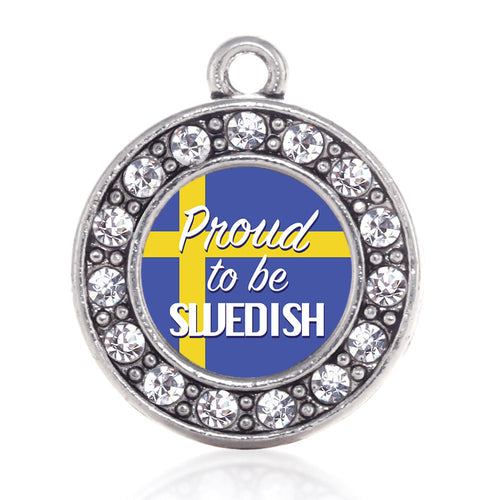 Proud to be Swedish Circle Charm