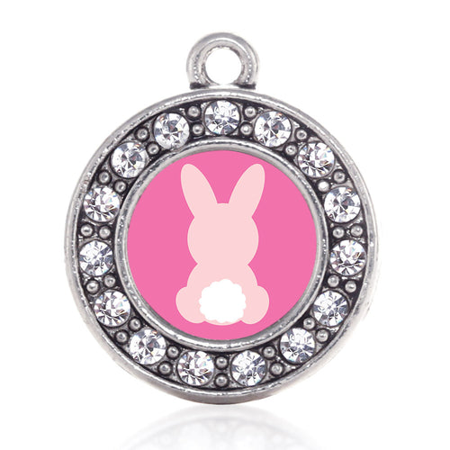 Bunny Tail  Circle Charm