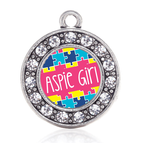 Aspie Girl Circle Charm