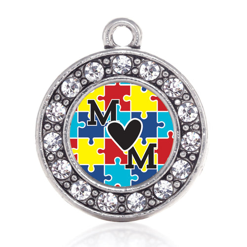 Autism Mom Circle Charm