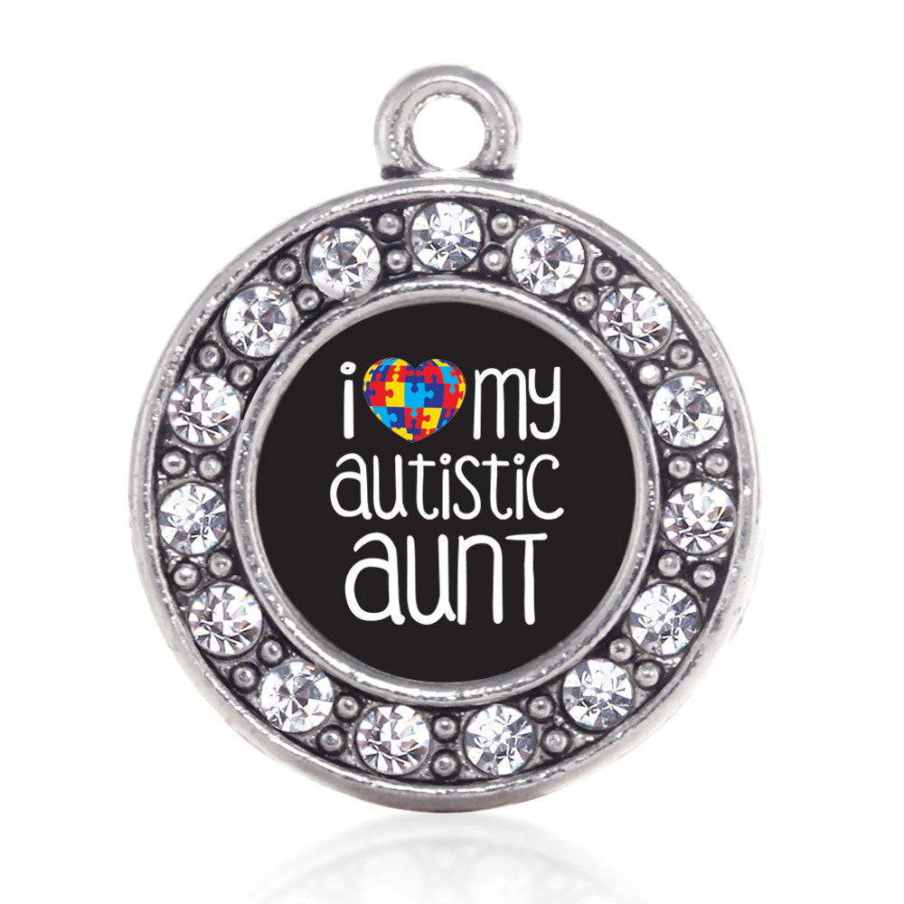 I Love My Autistic Aunt Circle Charm